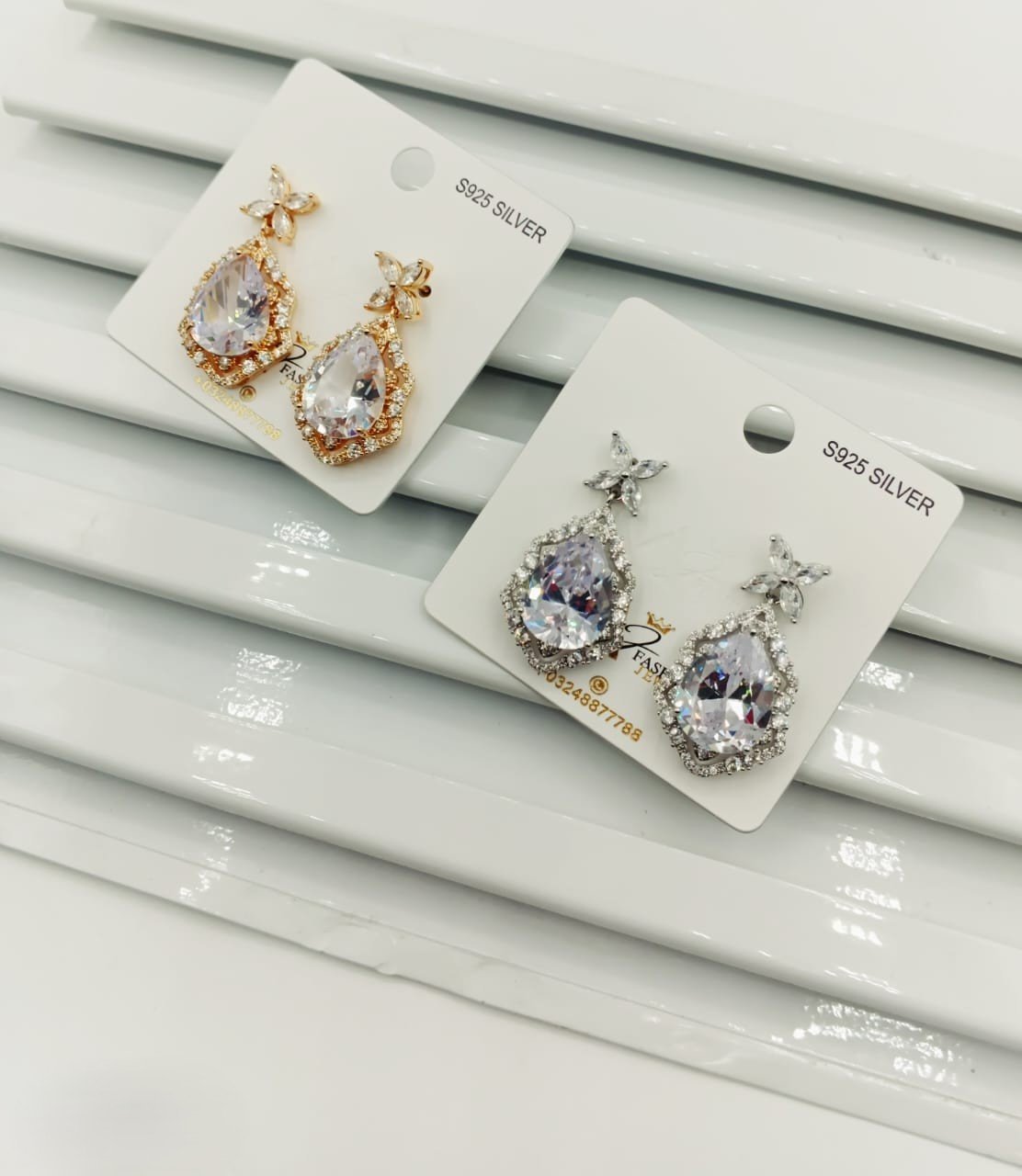 Charming Cubic Zirconia earrings - G2D-AJ-MJ-0015