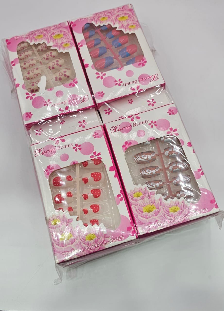 Crystal Textured nails - G2D-AJ-MJ-0173