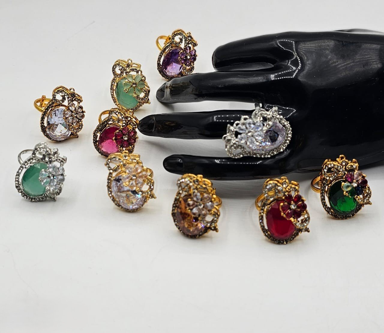 Silver Rose Gold Jewellery ring - G2D-AJ-MJ-0201