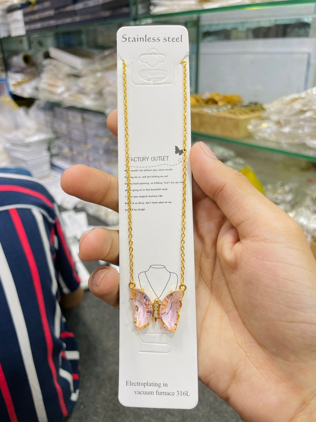 Glamorous Rose Gold Toe necklace - G2D-AJ-MJ-0414