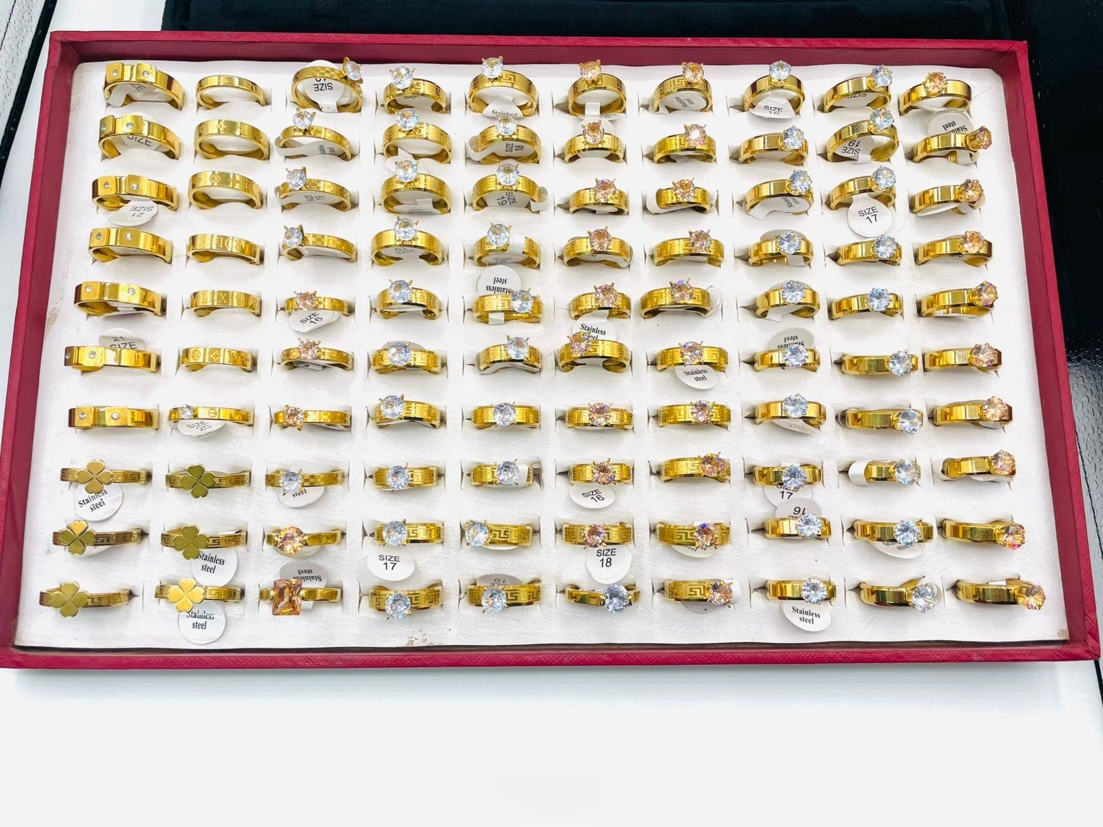 Silver Rhinestone ring - G2D-AJ-MJ-0526