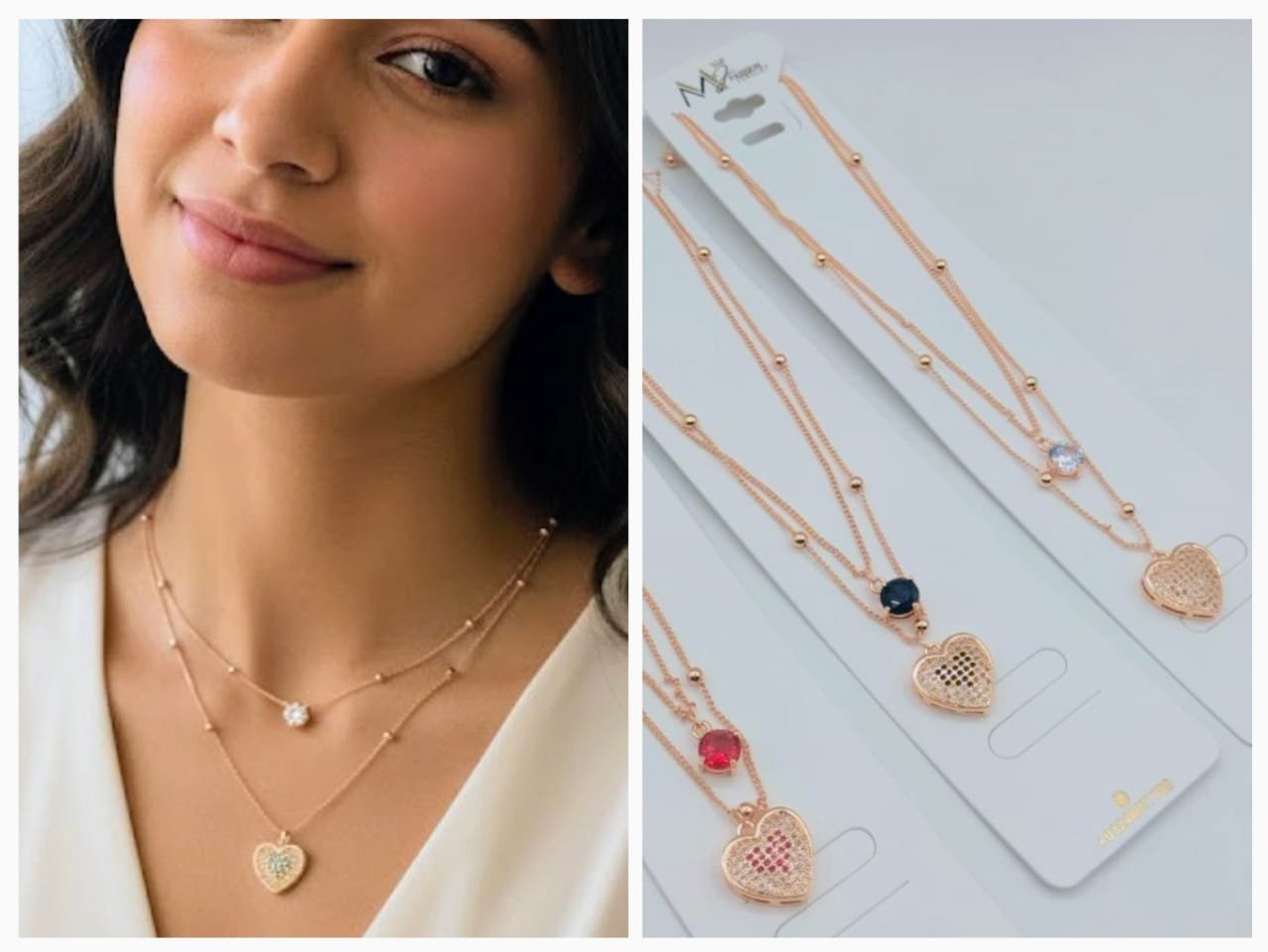 Royal Rhinestone Hair necklace - G2D-AJ-MJ-0663